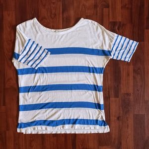 3/$25 Gap dolman sleeve tee blue white stripe